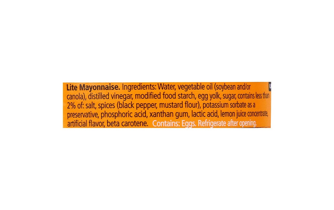 American Garden Mayonnaise Lite    Plastic Bottle  473 millilitre